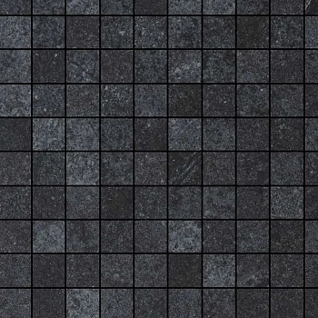 Мозаика Blast Mosaico Black 10mm Strutturato 30x30